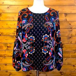 Paisley Style Blouse- Small